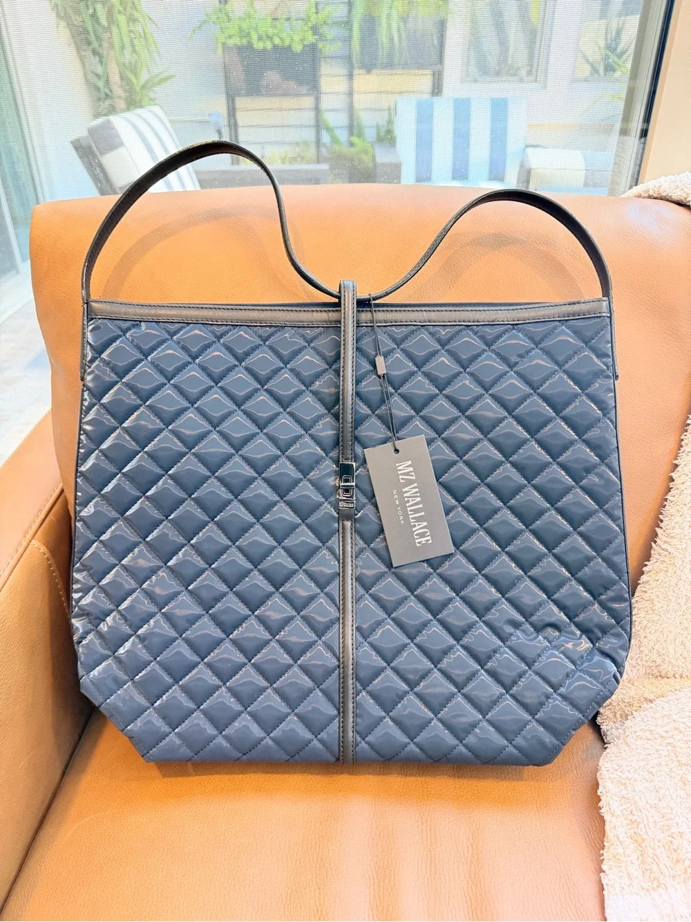 MZ Wallace Large Astor Tote Ink Liquid NWT